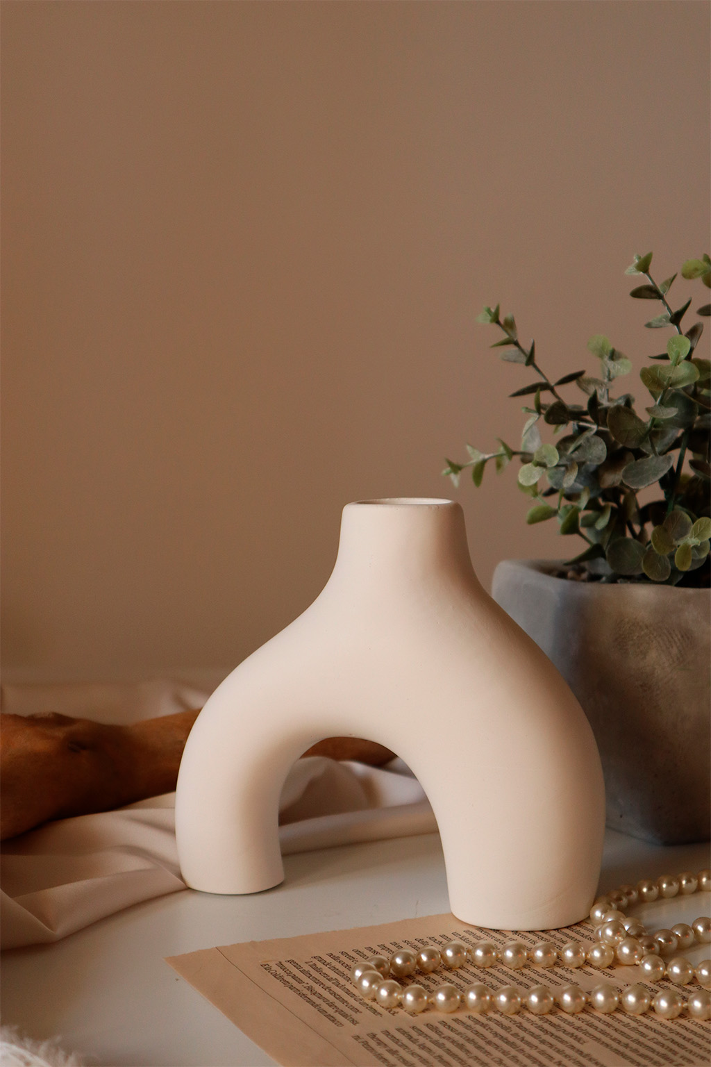 Vaso decorativo Lunaria Crisalide