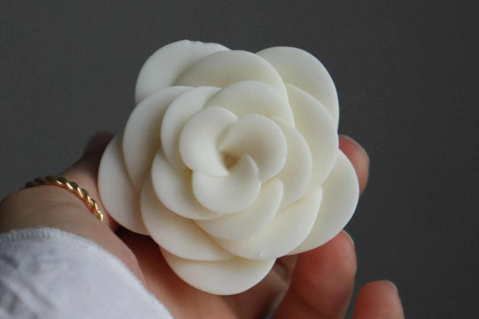 Decori in cera per candele rosellina